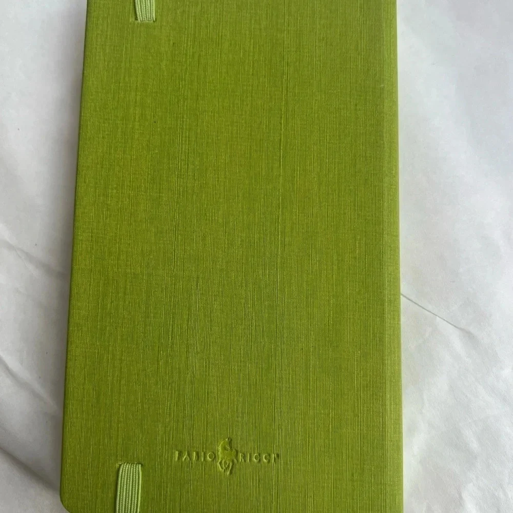 Fabio Richi  Weekly Diary Planner Notebook Journal Hard Cover Pocket Neon